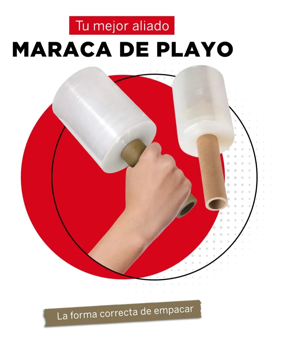 Maraca de emplaye de 5 pulgadas - Imagen 3